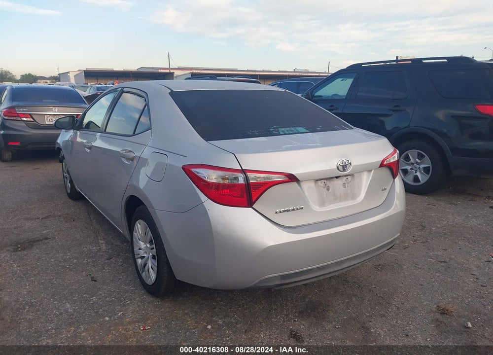 2015 TOYOTA COROLLA LE VIN: 2T1BURHE8FC230238