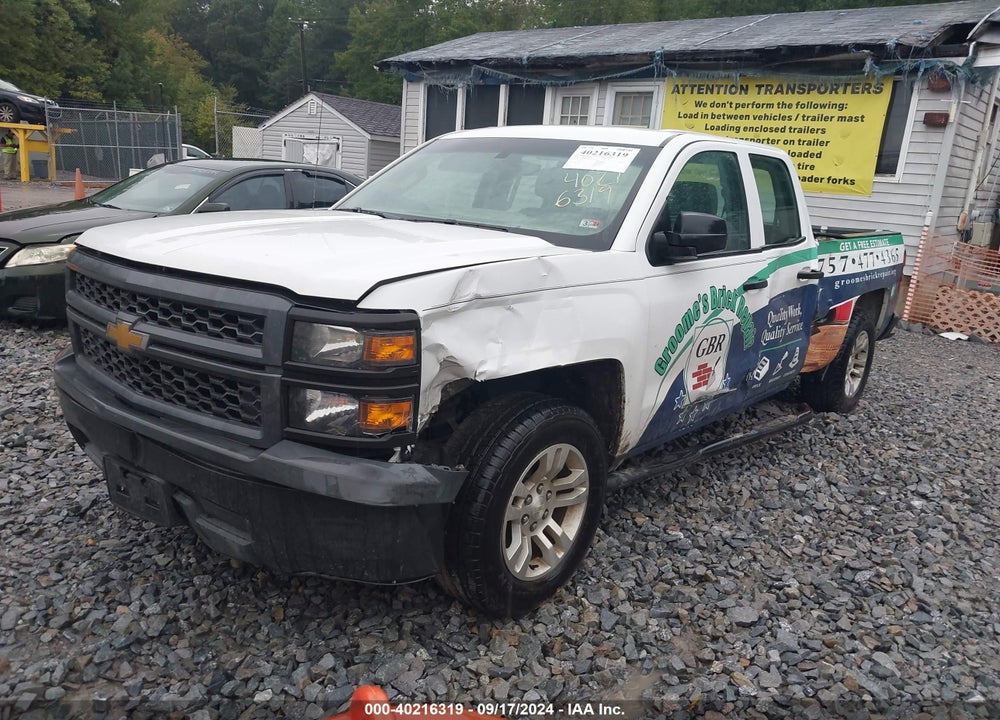2014 CHEVROLET SILVERADO 1500 WORK TRUCK 1WT VIN: 1GCRCPEH0EZ224362