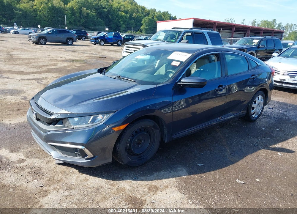 2019 HONDA CIVIC LX VIN: 19XFC2F65KE034521