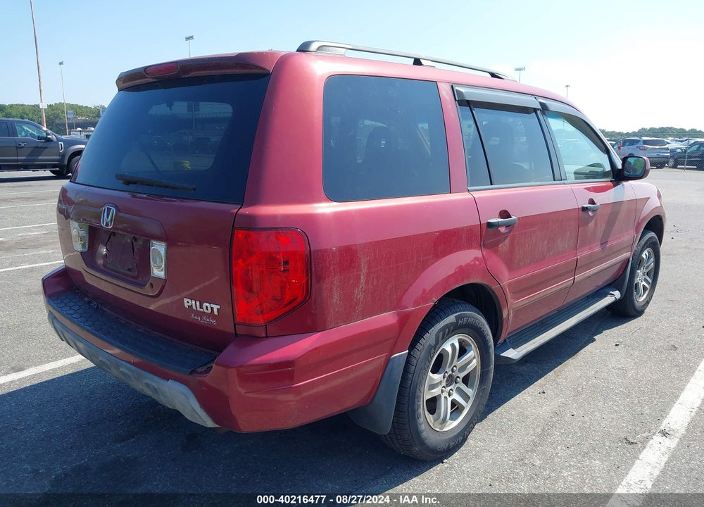 2005 HONDA PILOT EX-L VIN: 5FNYF18635B000552