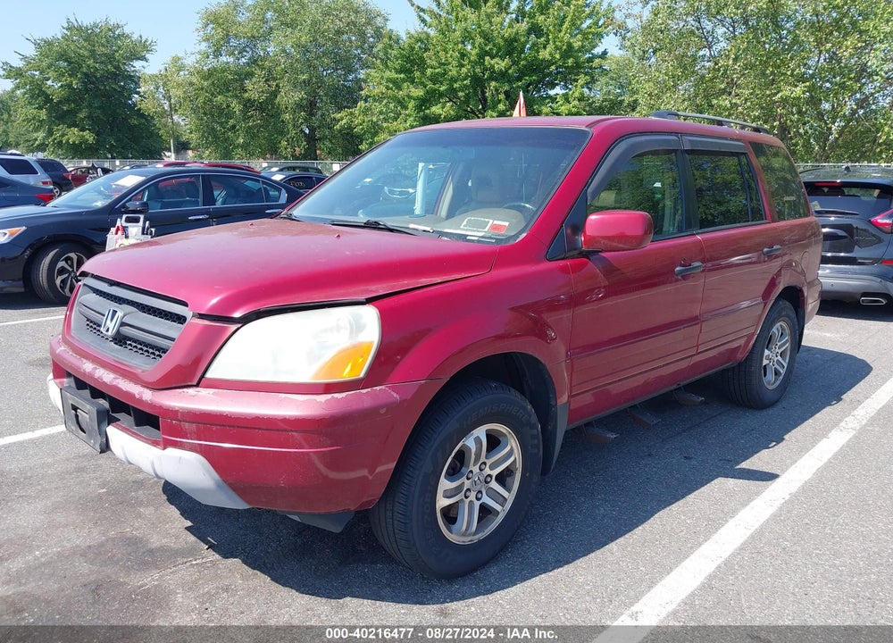 2005 HONDA PILOT EX-L VIN: 5FNYF18635B000552
