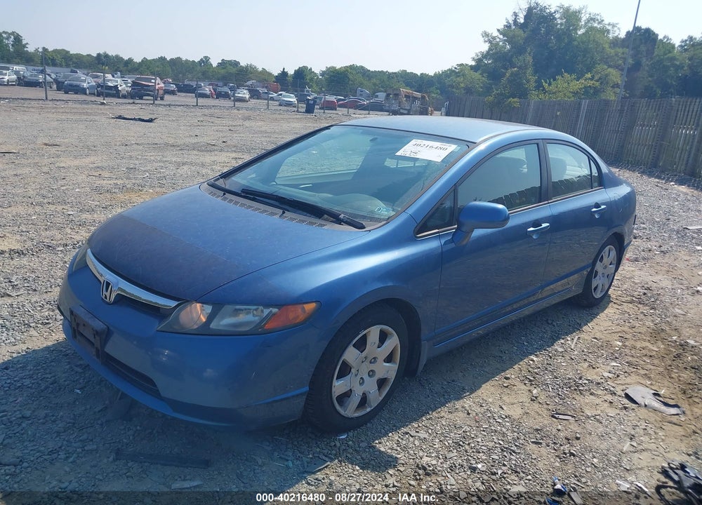 2006 HONDA CIVIC LX VIN: 1HGFA16576L039192