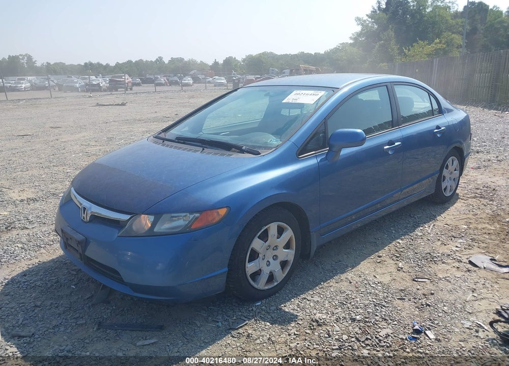 2006 HONDA CIVIC LX VIN: 1HGFA16576L039192