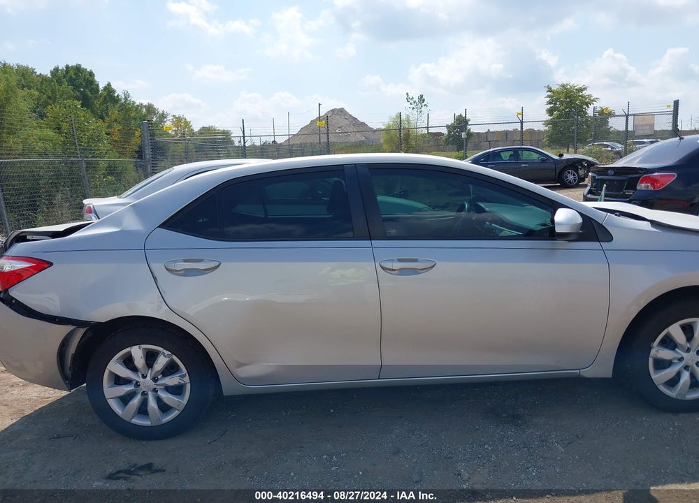 2016 TOYOTA COROLLA LE VIN: 2T1BURHE6GC703877