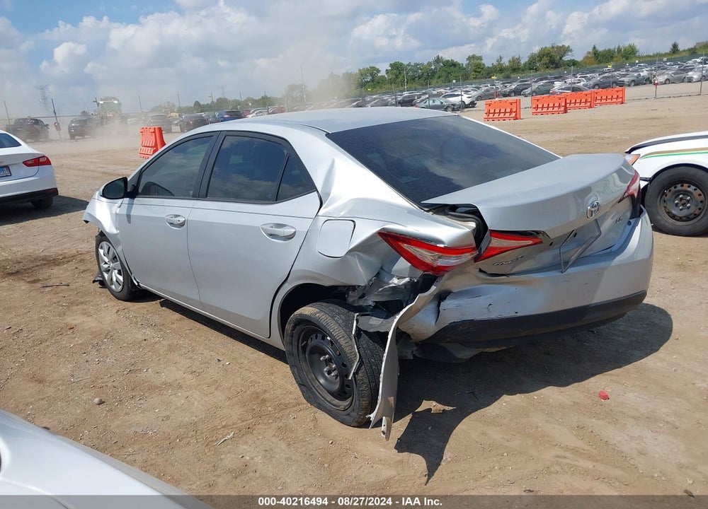 2016 TOYOTA COROLLA LE VIN: 2T1BURHE6GC703877