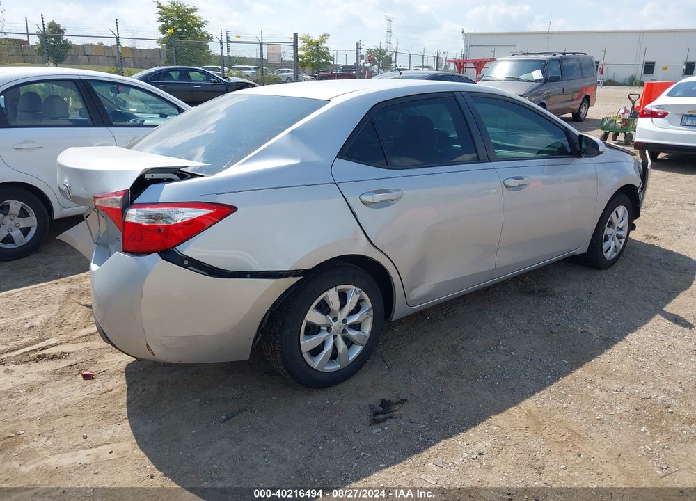 2016 TOYOTA COROLLA LE VIN: 2T1BURHE6GC703877
