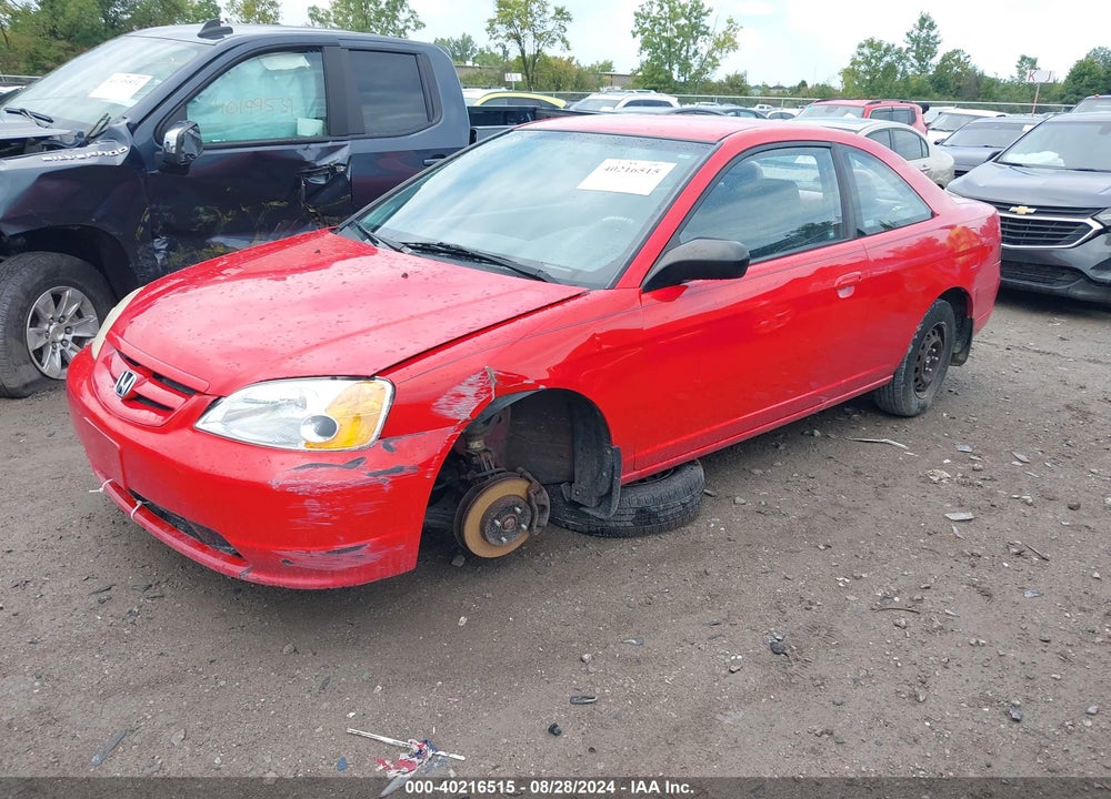 2003 HONDA CIVIC LX VIN: 1HGEM225X3L058040