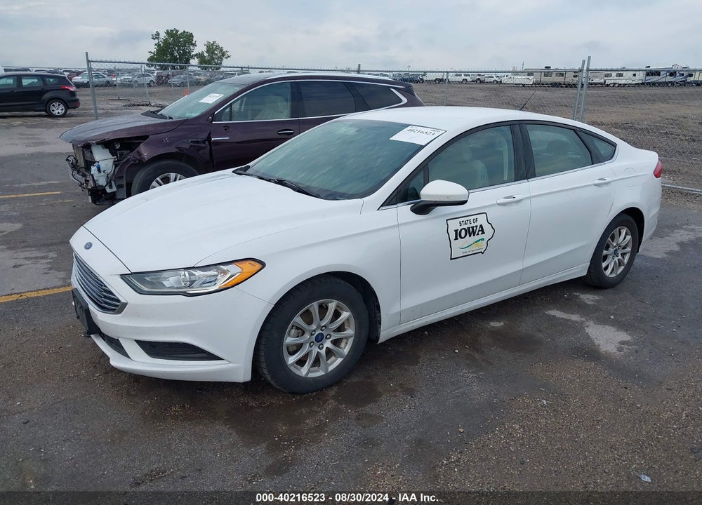 2017 FORD FUSION S VIN: 3FA6P0G77HR358318