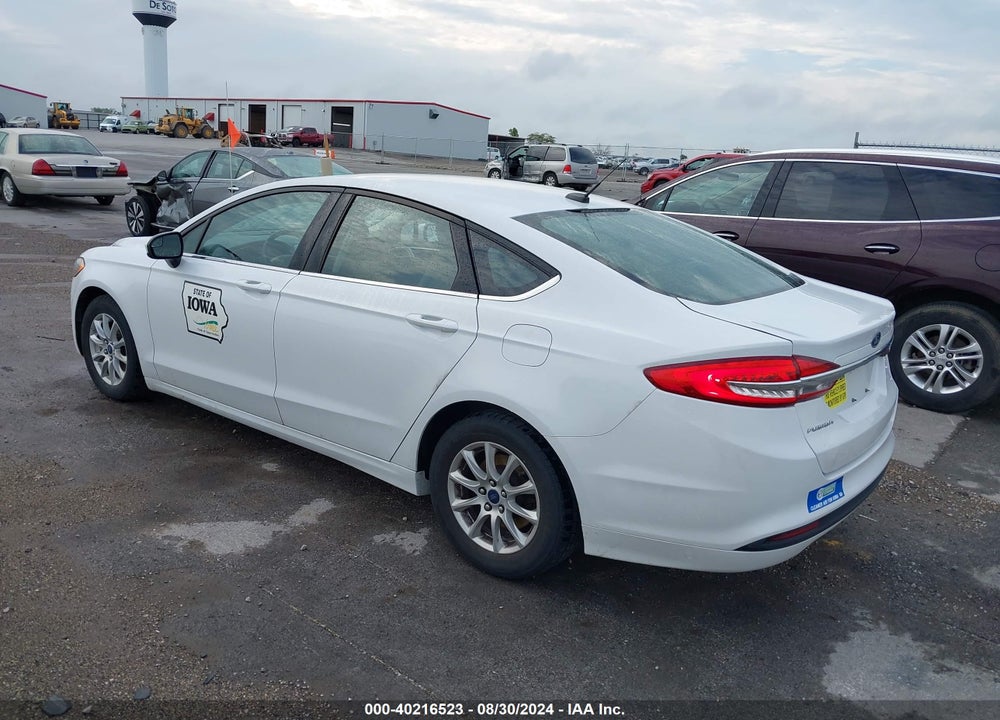 2017 FORD FUSION S VIN: 3FA6P0G77HR358318