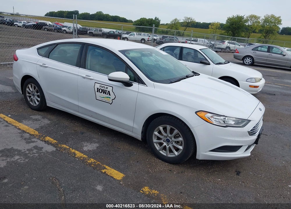 2017 FORD FUSION S VIN: 3FA6P0G77HR358318