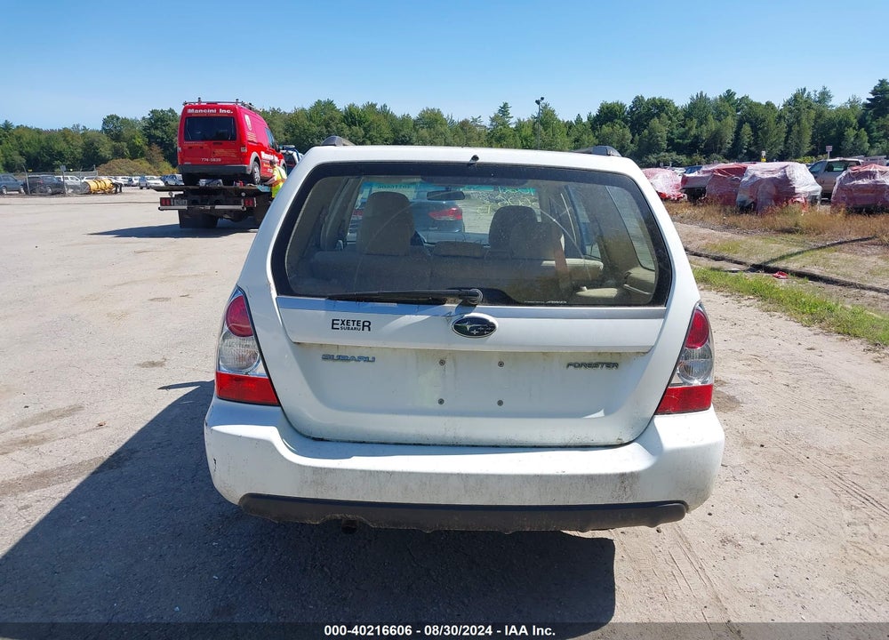 2007 SUBARU FORESTER 2.5X VIN: JF1SG65687H748050