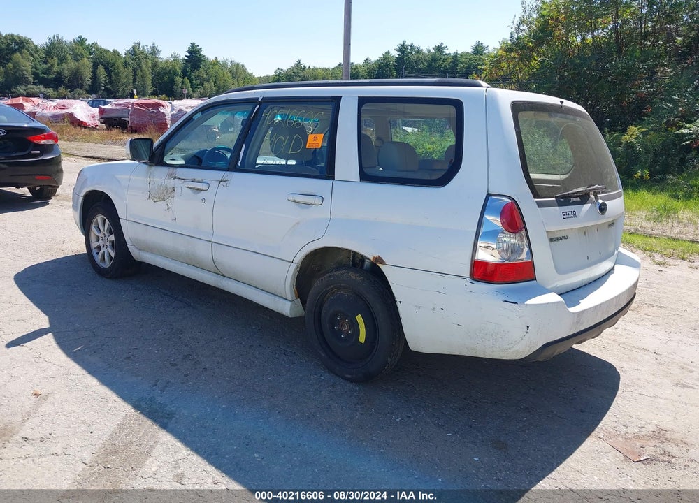 2007 SUBARU FORESTER 2.5X VIN: JF1SG65687H748050
