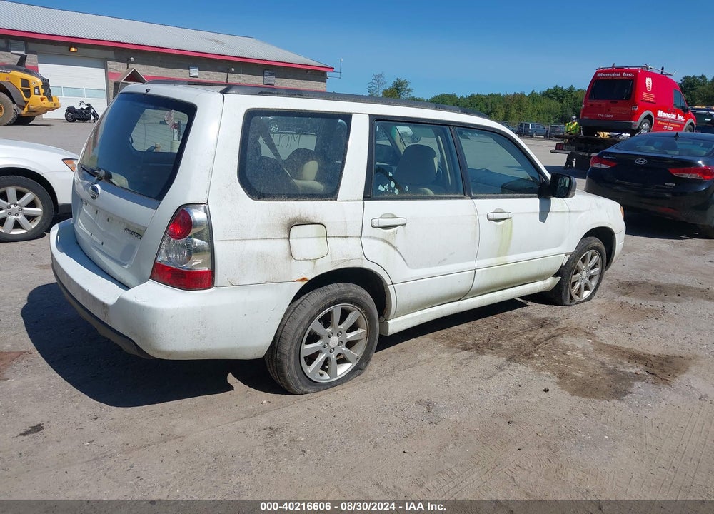 2007 SUBARU FORESTER 2.5X VIN: JF1SG65687H748050