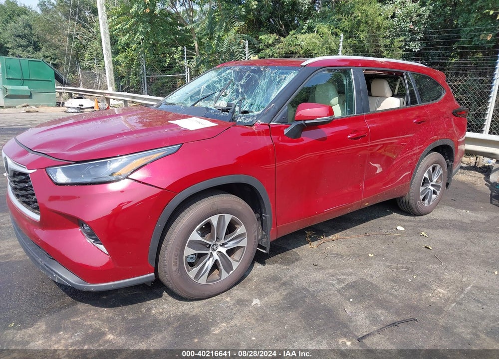 2024 TOYOTA HIGHLANDER XLE VIN: 5TDKDRAH8RS540695