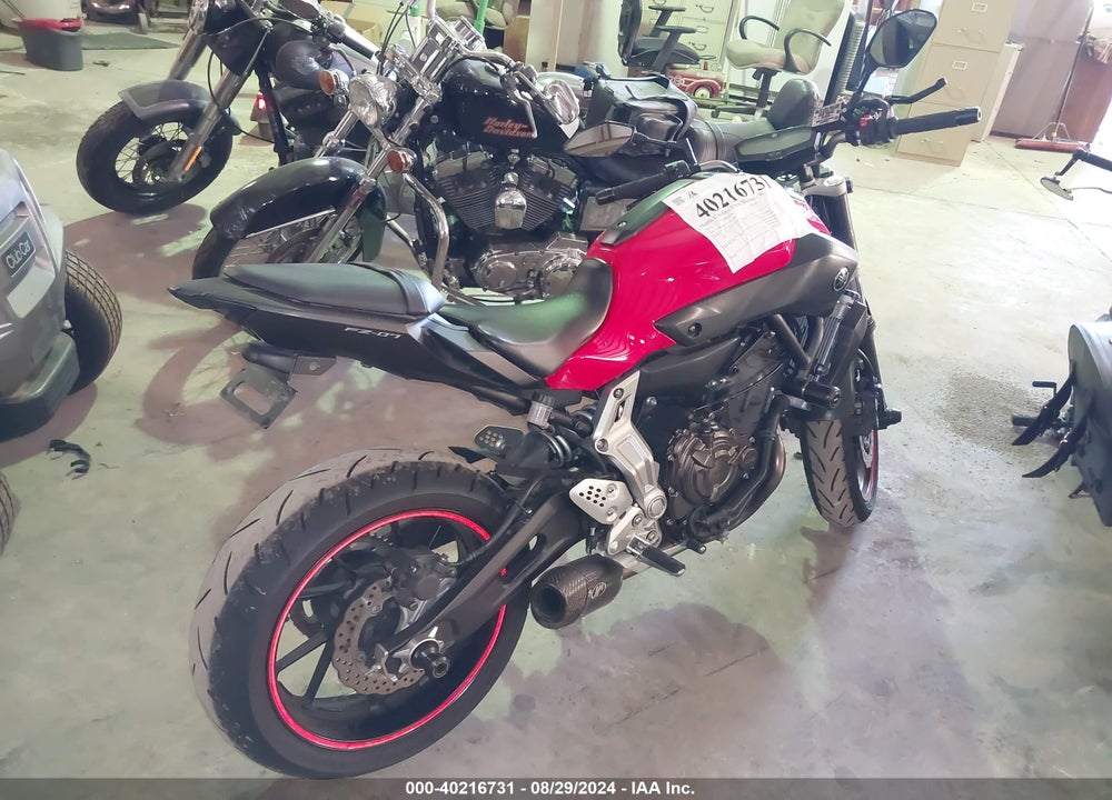 2015 YAMAHA FZ07 VIN: JYARM06E2FA001700