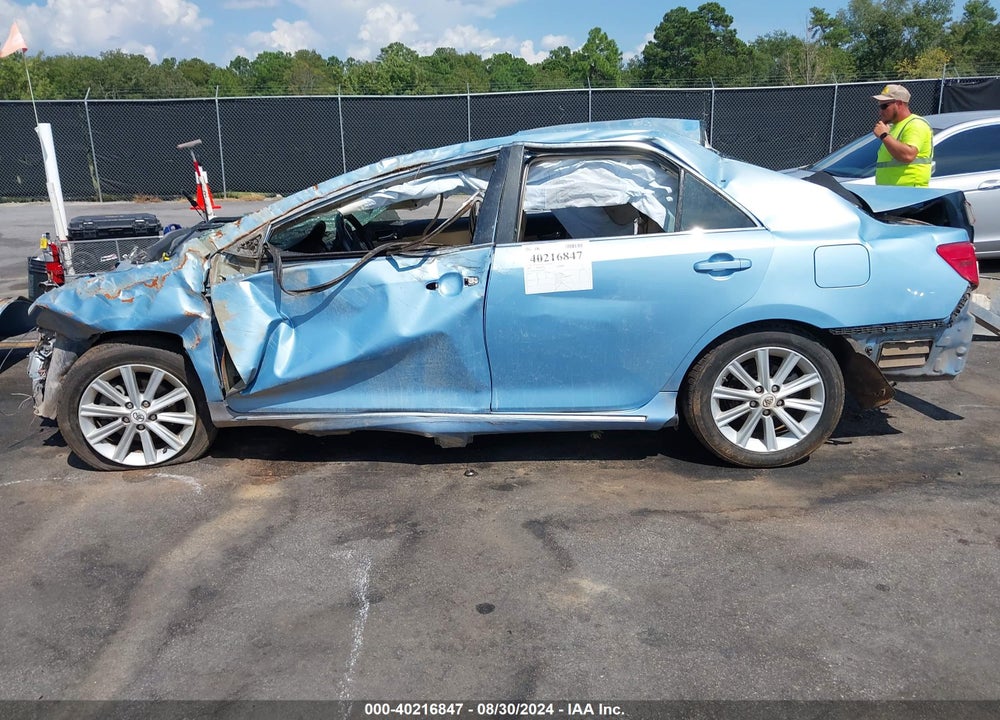 2012 TOYOTA CAMRY XLE VIN: 4T1BF1FK8CU601400