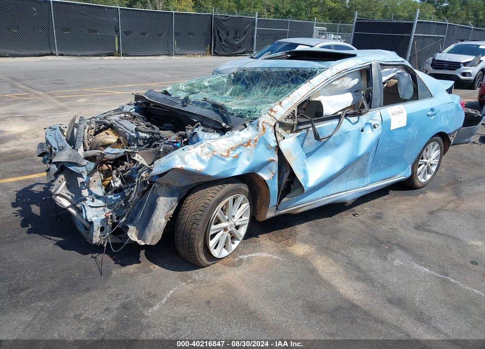 2012 TOYOTA CAMRY XLE VIN: 4T1BF1FK8CU601400