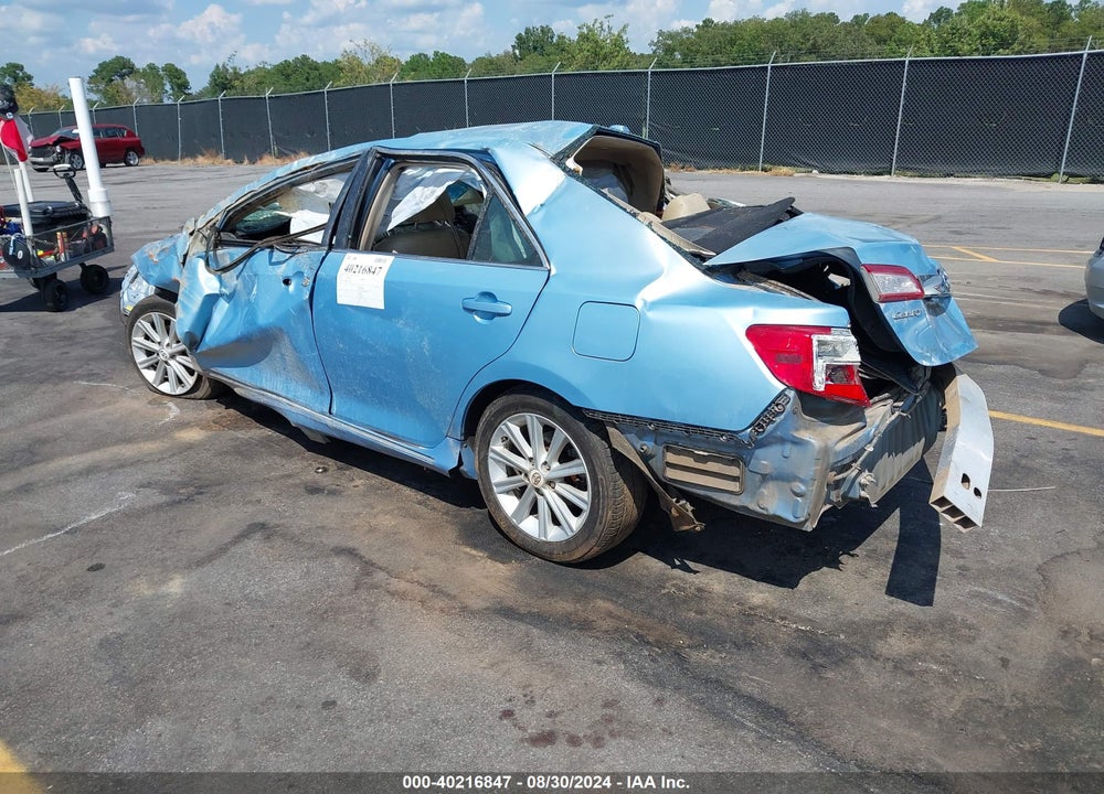 2012 TOYOTA CAMRY XLE VIN: 4T1BF1FK8CU601400