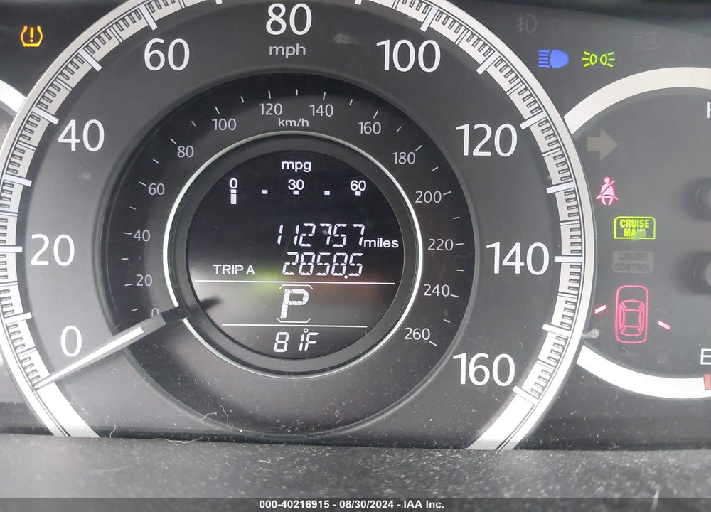 2014 HONDA ACCORD EX-L VIN: 1HGCR2F83EA180248