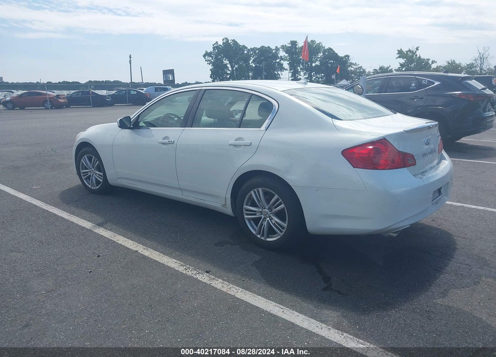 2010 INFINITI G37X VIN: JN1CV6AR9AM254575