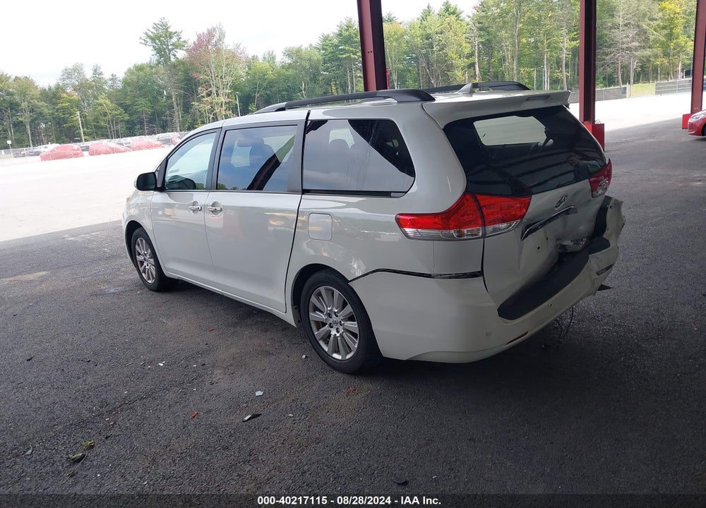 2014 TOYOTA SIENNA LIMITED 7 PASSENGER VIN: 5TDDK3DC3ES087222