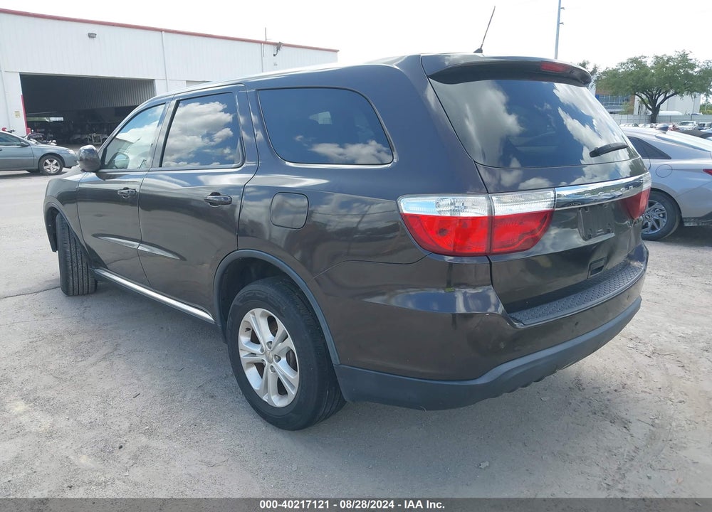 2012 DODGE DURANGO SXT VIN: 1C4RDHAG9CC257649