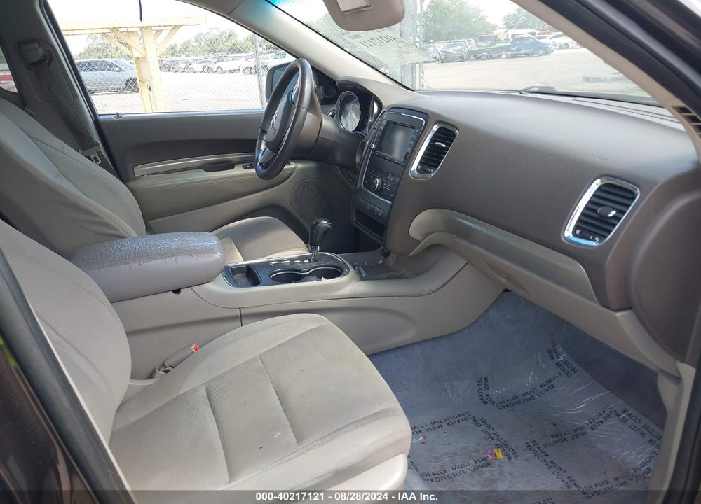 2012 DODGE DURANGO SXT VIN: 1C4RDHAG9CC257649
