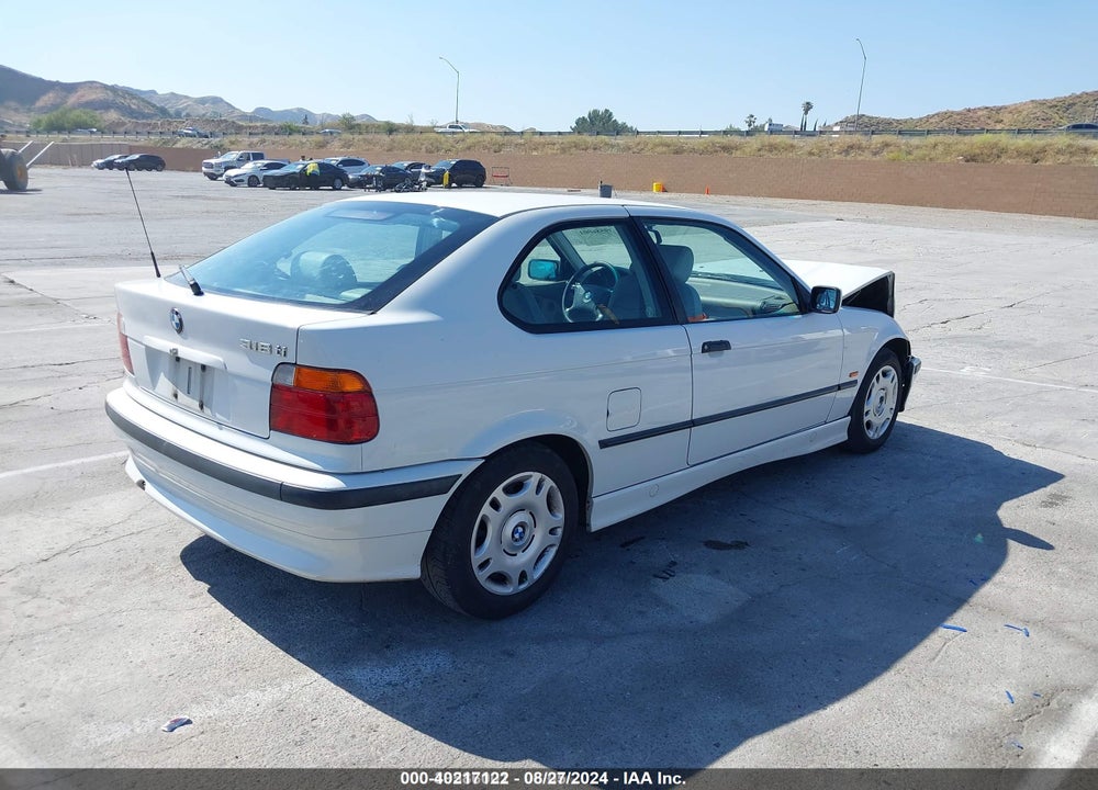 1998 BMW 318TI VIN: WBACG8327WKC82557