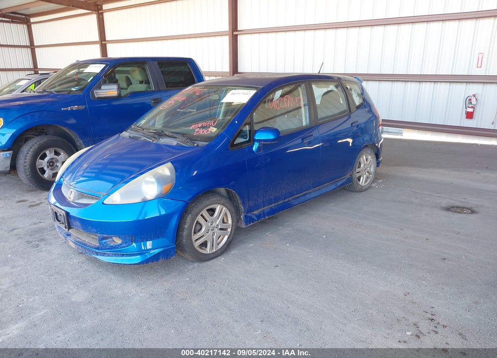 2007 HONDA FIT SPORT VIN: JHMGD37667S004159