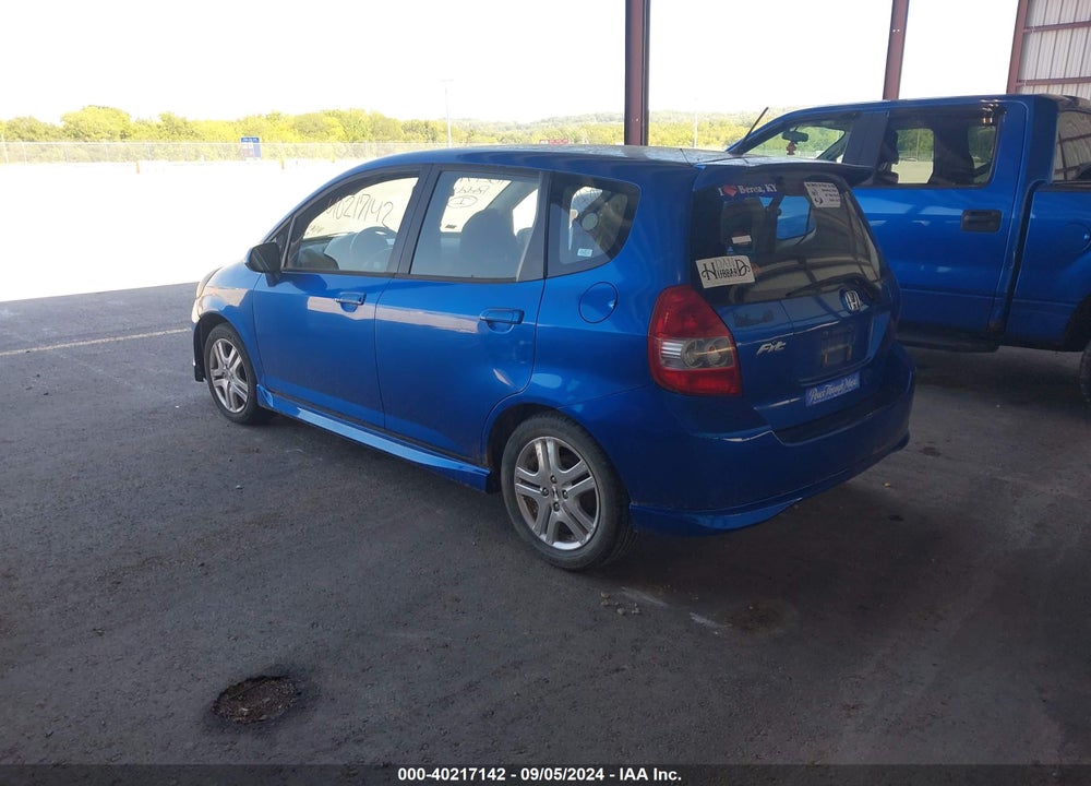 2007 HONDA FIT SPORT VIN: JHMGD37667S004159