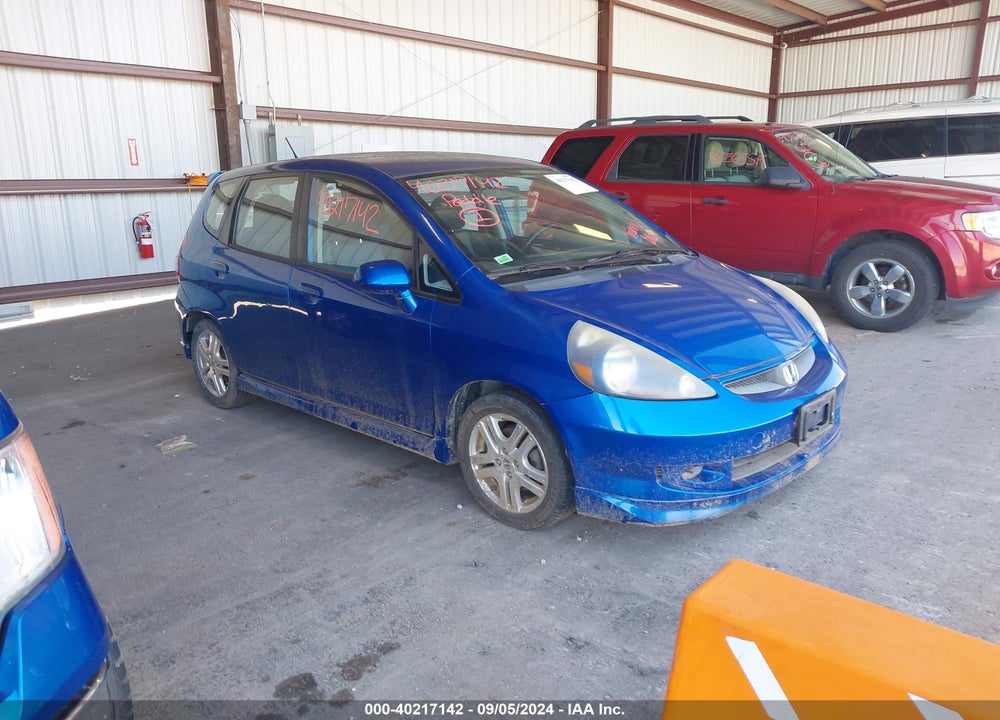 2007 HONDA FIT SPORT VIN: JHMGD37667S004159