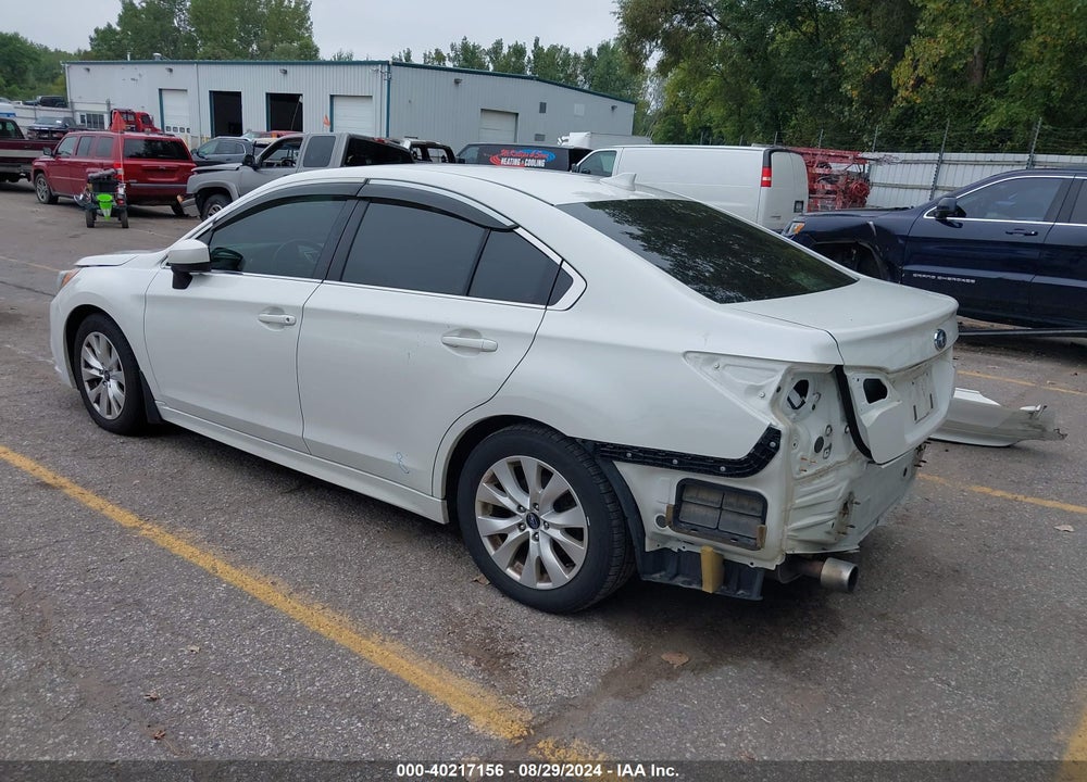 2016 SUBARU LEGACY 2.5I PREMIUM VIN: 4S3BNBC61G3004251