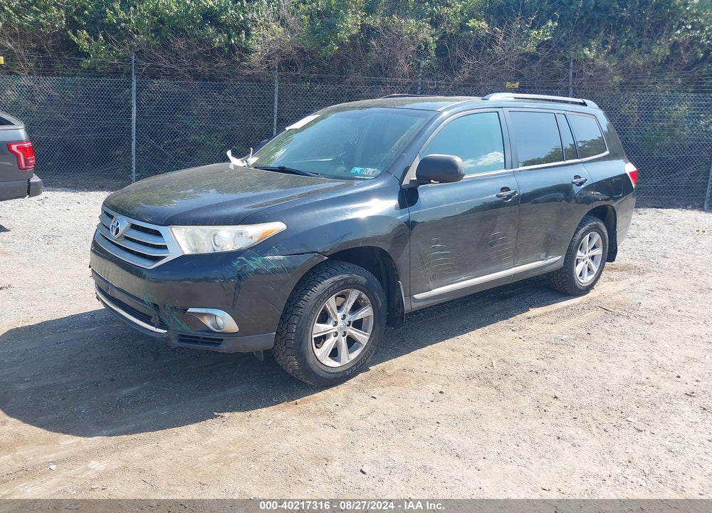 2013 TOYOTA HIGHLANDER BASE PLUS V6 VIN: 5TDBK3EH5DS195244