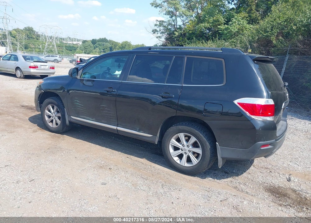 2013 TOYOTA HIGHLANDER BASE PLUS V6 VIN: 5TDBK3EH5DS195244