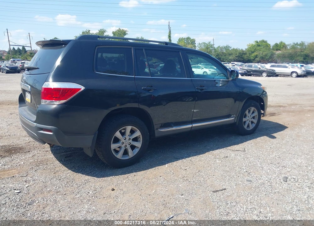 2013 TOYOTA HIGHLANDER BASE PLUS V6 VIN: 5TDBK3EH5DS195244