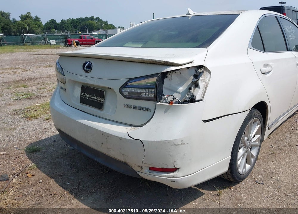 2010 LEXUS HS 250H PREMIUM VIN: JTHBB1BA0A2006464