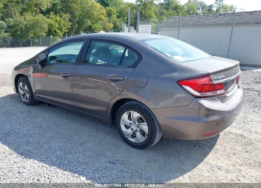 2013 HONDA CIVIC LX VIN: 2HGFB2F57DH593474