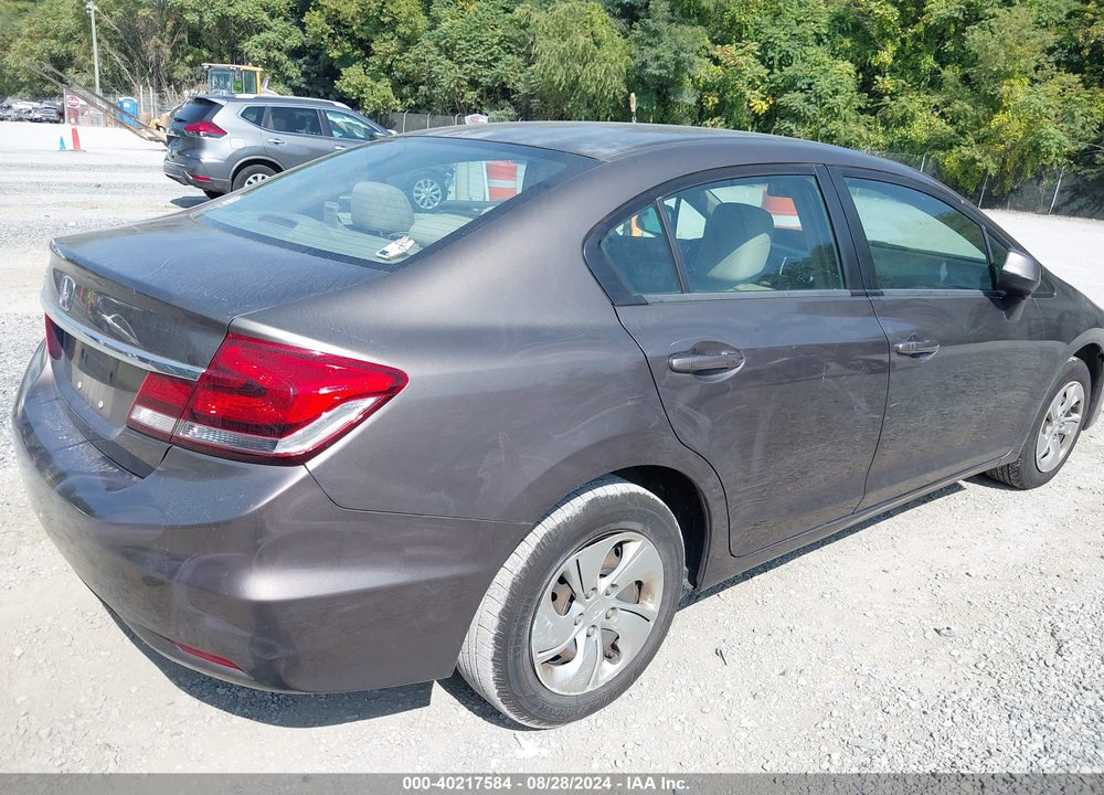 2013 HONDA CIVIC LX VIN: 2HGFB2F57DH593474