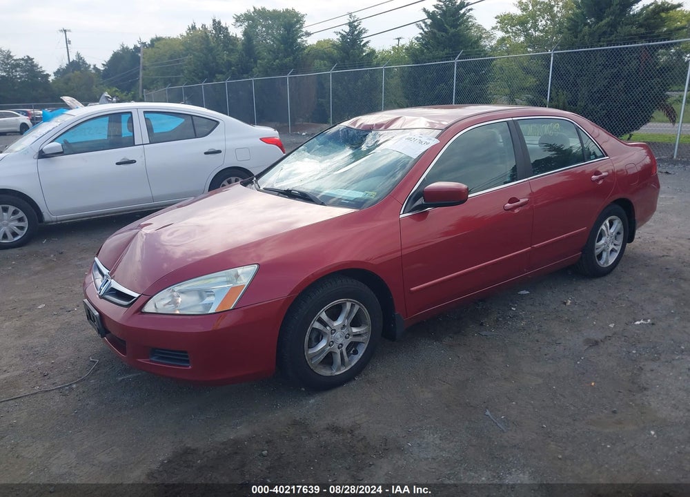 2007 HONDA ACCORD 2.4 SE VIN: 1HGCM563X7A022903