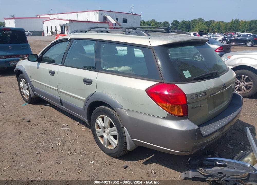 2005 SUBARU OUTBACK 2.5I VIN: 4S4BP61C457382642