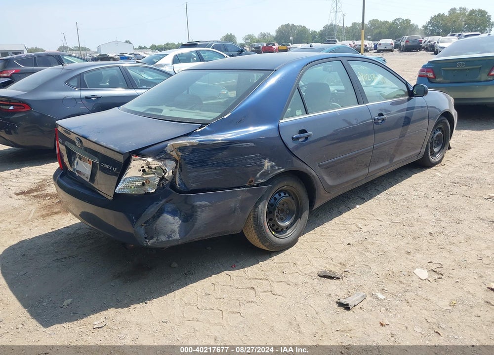 2004 TOYOTA CAMRY LE VIN: 4T1BE32K74U356515