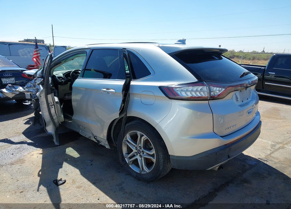2015 FORD EDGE TITANIUM VIN: 2FMTK4K92FBB26955
