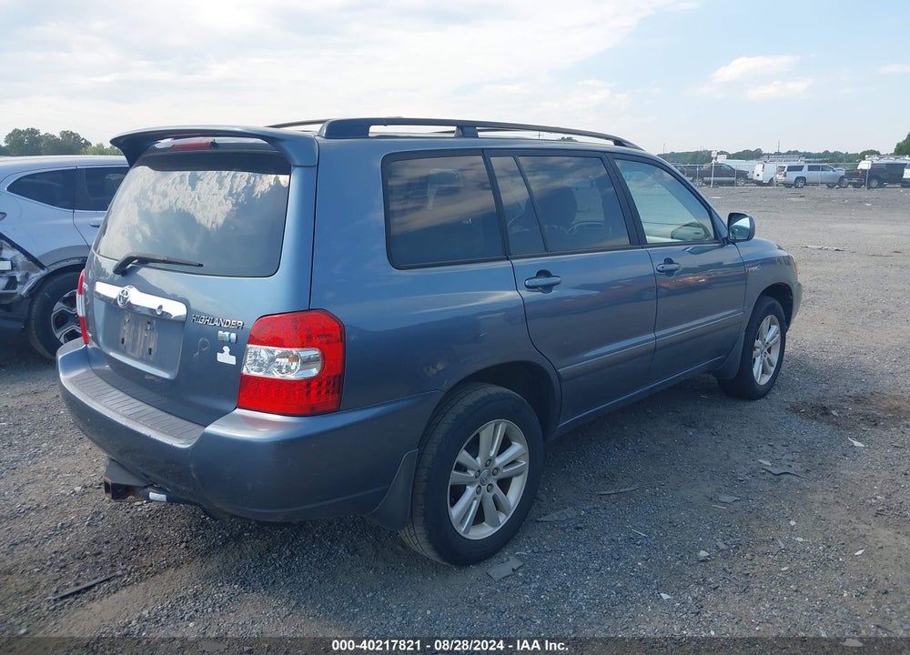 2006 TOYOTA HIGHLANDER HYBRID V6 VIN: JTEEW21A360019301