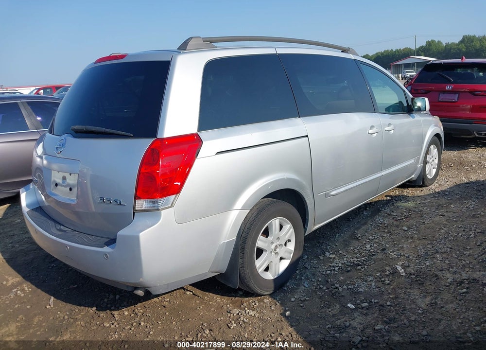 2004 NISSAN QUEST 3.5 SL VIN: 5N1BV28U44N315370