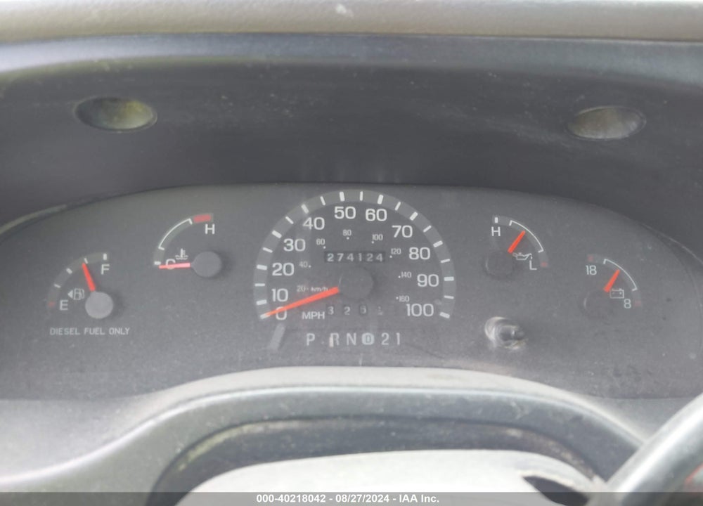1998 FORD E-350 COMMERCIAL/RECREATIONAL VIN: 1FTSS34F6WHC19204