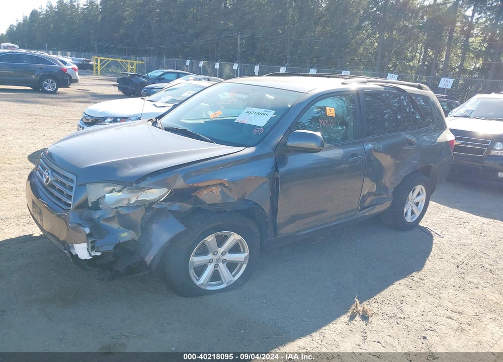 2010 TOYOTA HIGHLANDER BASE V6 VIN: JTEBK3EH6A2167659