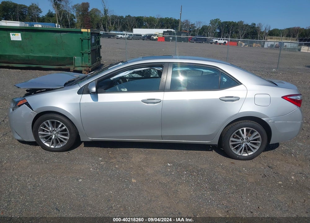 2014 TOYOTA COROLLA LE PLUS VIN: 2T1BURHE2EC123782