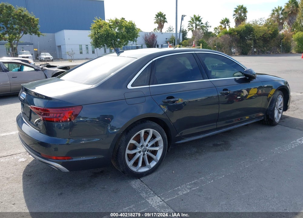 2019 AUDI A4 45 PREMIUM VIN: WAUENAF4XKA019527