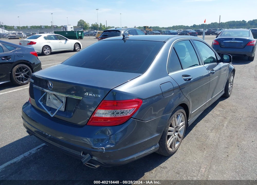 2008 MERCEDES-BENZ C 300 LUXURY 4MATIC/SPORT 4MATIC VIN: WDDGF81X88F072375