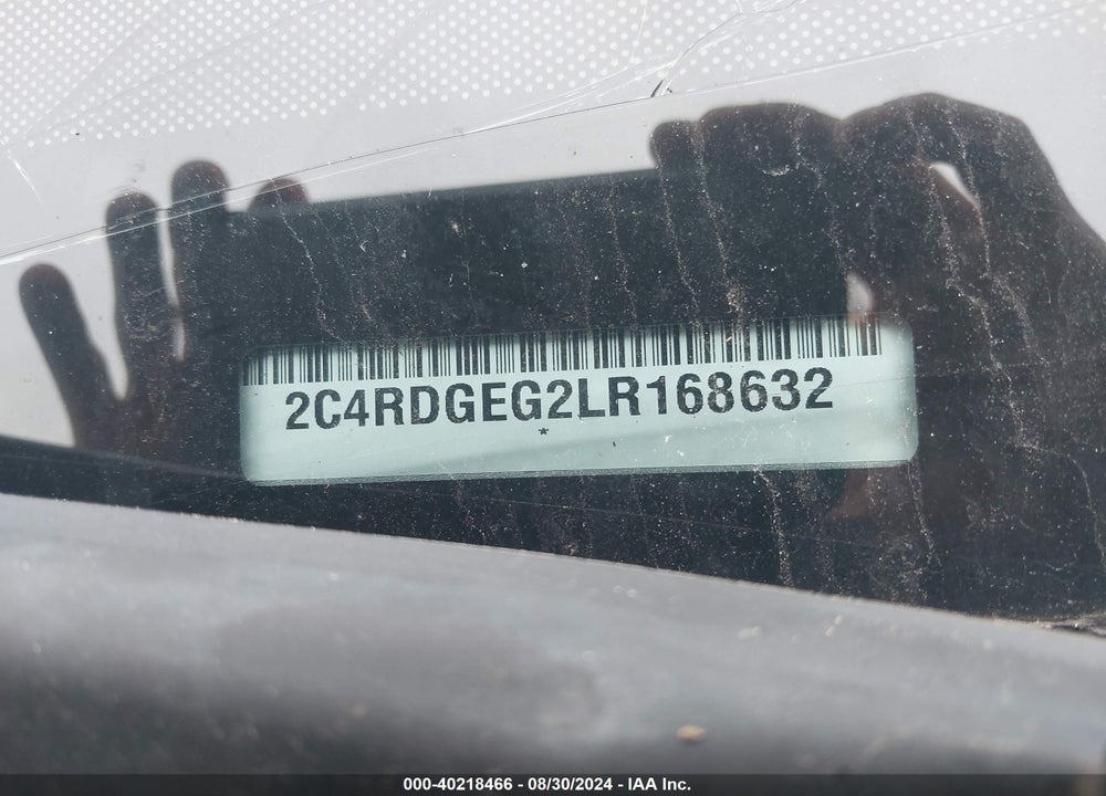 2020 DODGE GRAND CARAVAN GT VIN: 2C4RDGEG2LR168632
